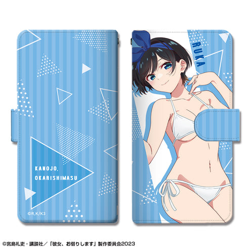 『彼女、お借りします』ブックスタイルスマホケース Ver.3 Lサイズ デザイン02(更科瑠夏)